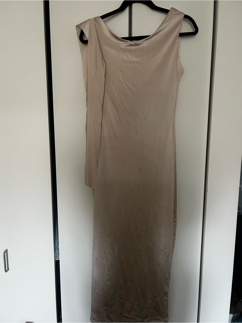 SHEIN Taupe Sleeveless Maxi Dress